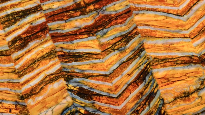 Stabilized Mammoth Molar Handles Raffir - Yellow