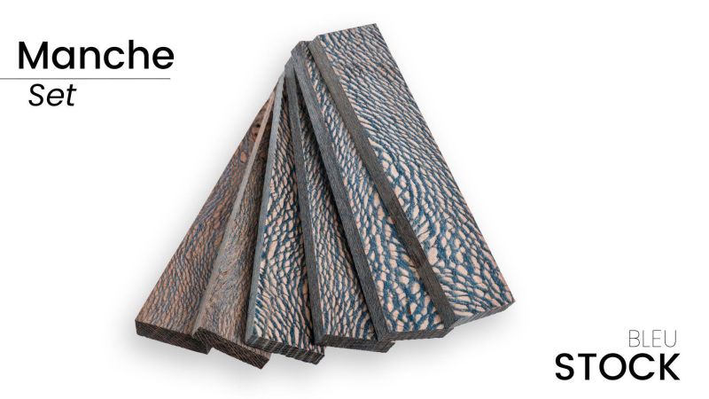 Manches de platane stabilisé - multi couleur - facile à travailler