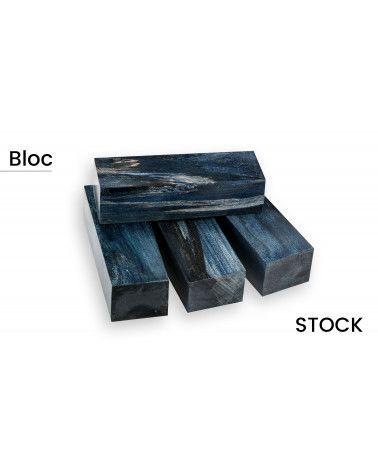 Bloc de Peuplier Flammé Stabilisé : Beauté Naturelle et Durabilité Exceptionnelle (multi-couleur)