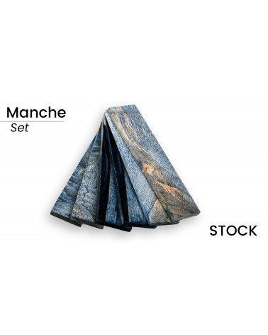 Manche de Peuplier Flammé Stabilisé : Beauté et Durabilité Exceptionnelle (multi-couleur)