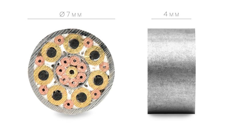 Mini Rivets Mosaïque pour Coutellerie - 14 Modèles en Inox/Laiton