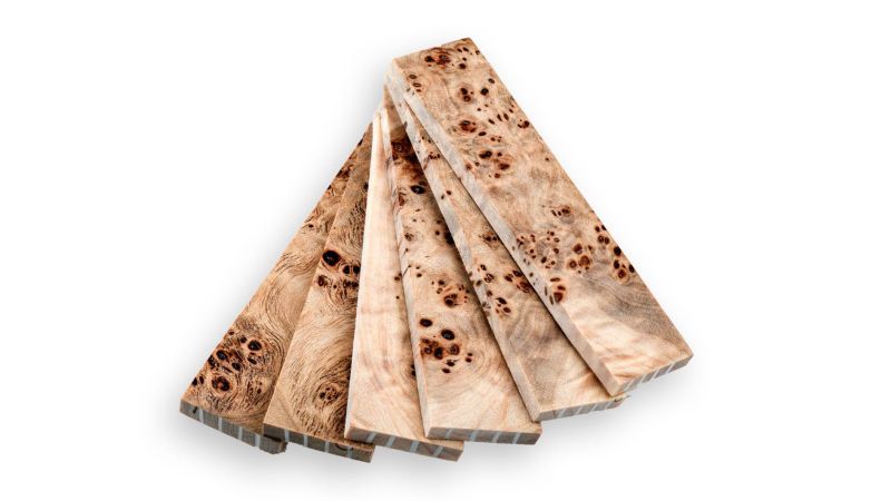 Stabilized Poplar Burl Handle - Mercorne - Multiple Colors