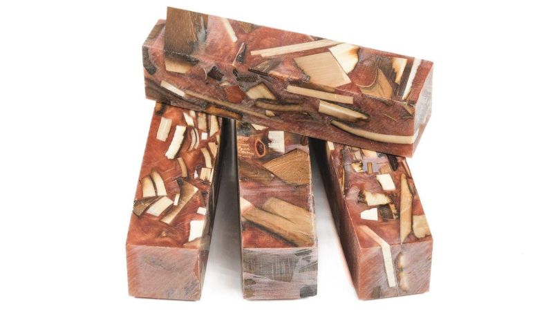 Stabilized genuine mammoth fragments block - a fusion of elegance and modernity