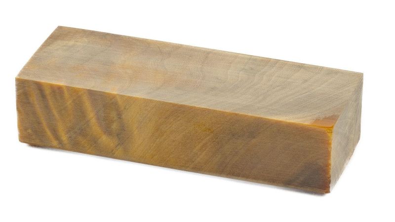 Stabilisiertes geflammtes Pappelholzblock - Gold