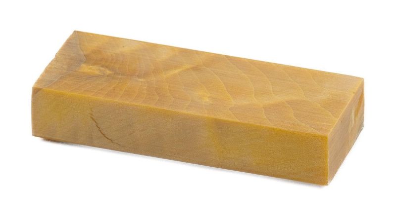 Blocco di forcella di pioppo stabilizzato - oro