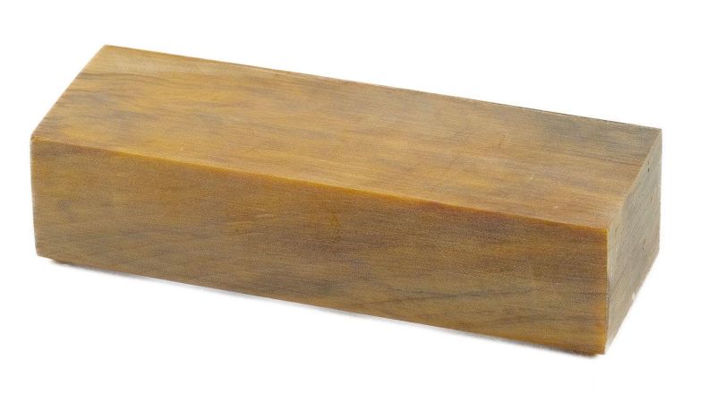 Bloque de horquilla de álamo estabilizado - oro