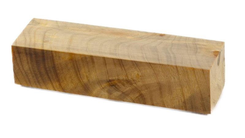 Stabilisiertes Flammenpappelblock - Gold