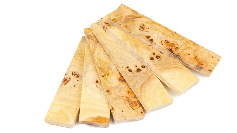 Mango de Nudo de Álamo Estabilizado - Mercorne - Múltiples Colores