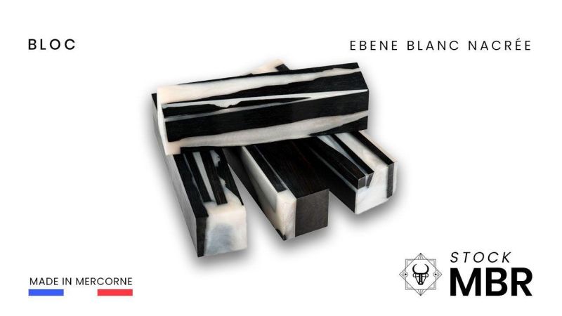 M.B.R Ebenholz (mehrfarbig / Griffe und Blöcke) / Hybridholz - hergestellt in Frankreich