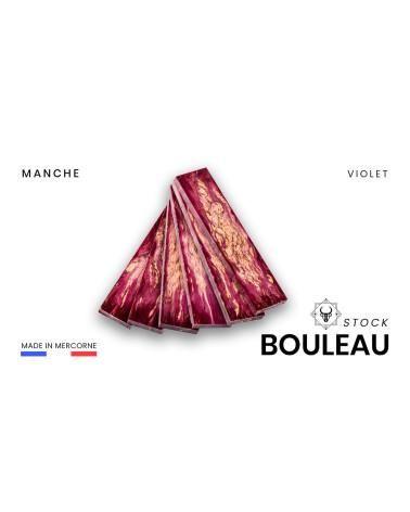 Manche de bouleau stabilisé : fabriqué en France - multi couleurs