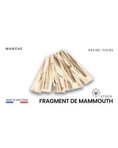 Manche de fragments de mammouths véritables stabilisé - fusion entre élégance et modernité