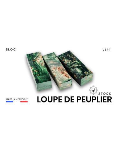 Bloc Loupe de peuplier stabilisé - Mercorne - Multiples couleurs