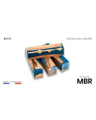 M.B.R Buchsbaum (mehrfarbig / Griffe und Blöcke) / Hybridholz - hergestellt in Frankreich
