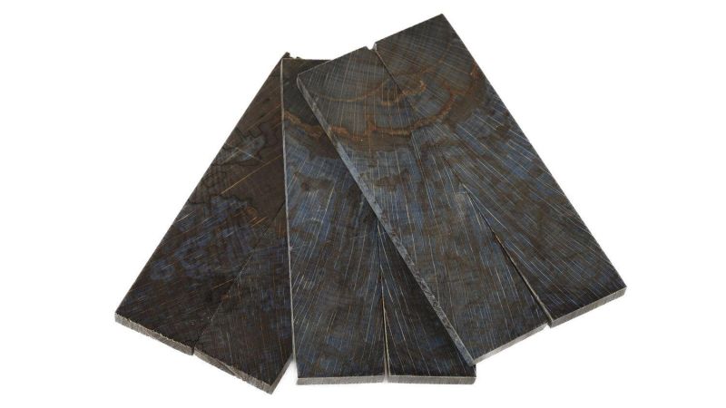 Manche de hêtre échauffé en bois de bout stabilisé - multi couleur - Raffir