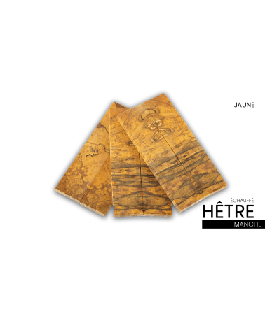 Stabilized heat-treated end-grain beech handle - multi-color - Raffir