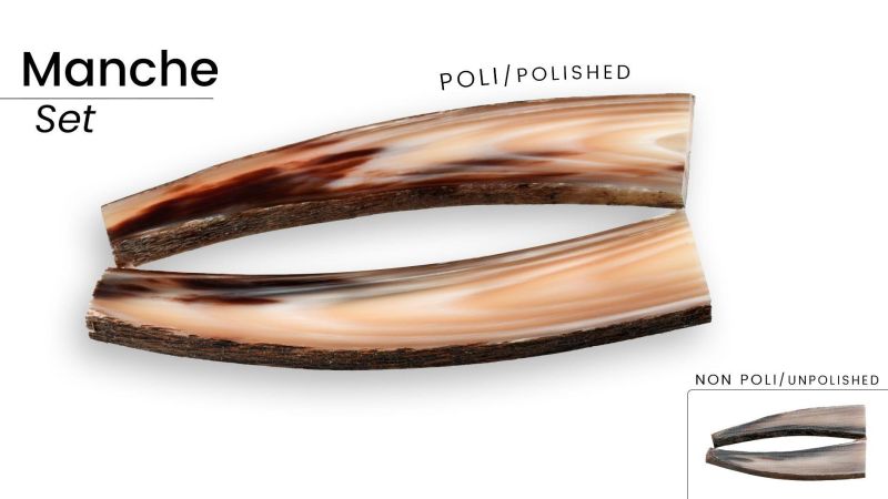 Blonde Zebusspitze - Hochwertiges Material für Messer Griff