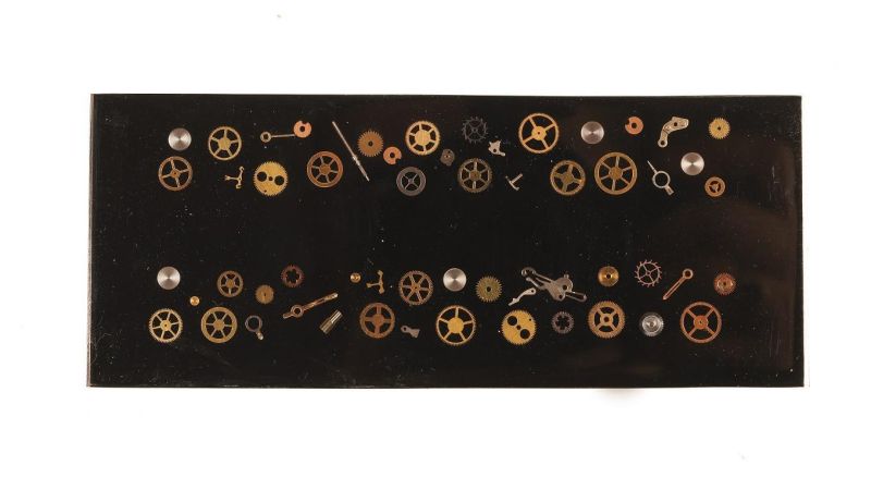 Inclusione di vero meccanismo di orologio - fabbricato da Mercorne