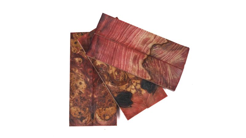 Mango en Nudo de Castaño Estabilizado - Material Ideal para Cuchillería Artesanal