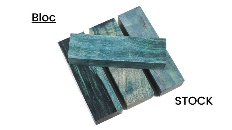 Bloc de Peuplier Flammé Stabilisé : Beauté Naturelle et Durabilité Exceptionnelle (multi-couleur)