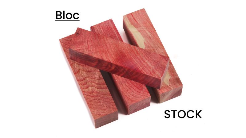 Bloc de Peuplier Flammé Stabilisé : Beauté Naturelle et Durabilité Exceptionnelle (multi-couleur)