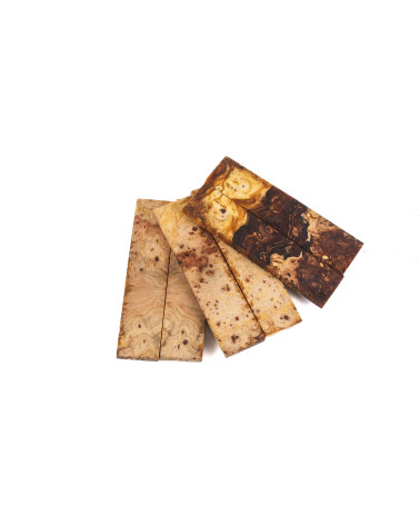 Manche Loupe de Marronnier Stabilisé - Bois d’Exception pour Coutellerie et Artisanat 2
