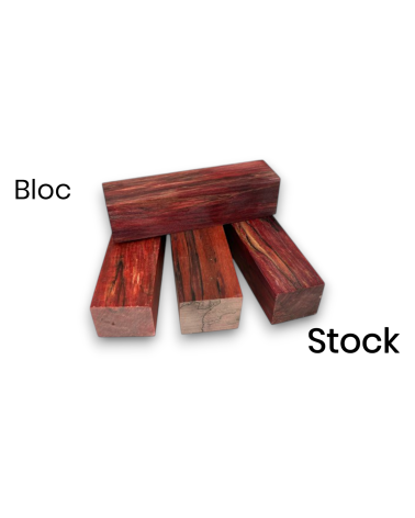 Bloc de hêtre échauffé stabilisé - Made in France (multi-couleur)