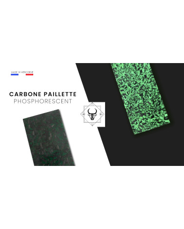 Carbone Paillette Phosphorescent – Matériau décoratif innovant | Mercorne.fr