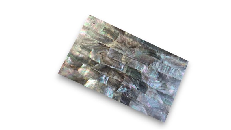 Plate 100% reconstituted black mother-of-pearl