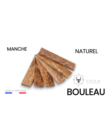 Stabilized birch handle: made in France - multi-color 2