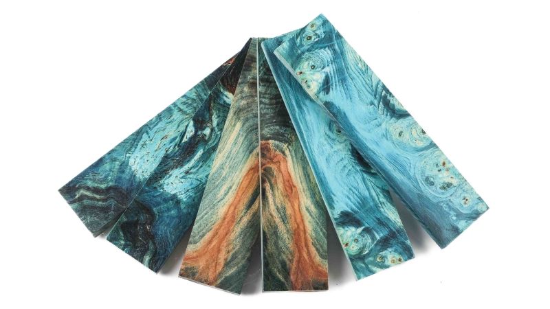 Mango en Nudo de Castaño Estabilizado - Material Ideal para Cuchillería Artesanal