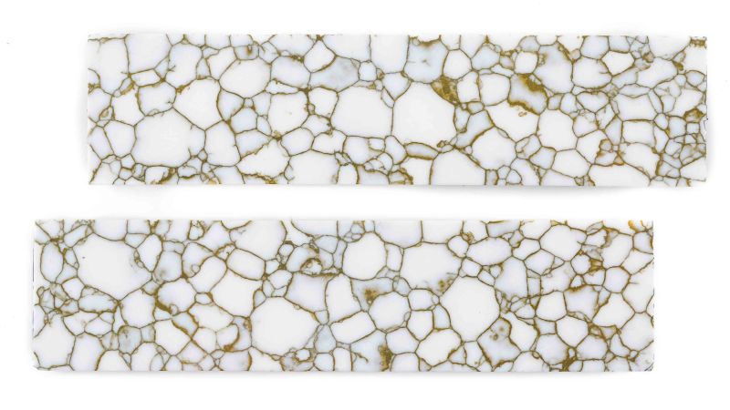 Reconstituted stone: gold turquoise