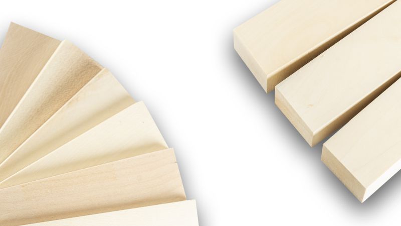 Bloque y Mango acebo para mango cuchillo : Noble, madera maciza