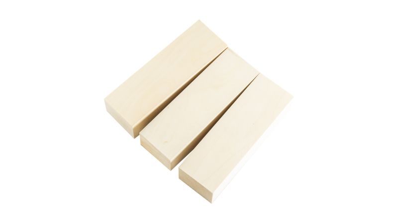 Bloque y Mango acebo para mango cuchillo : Noble, madera maciza