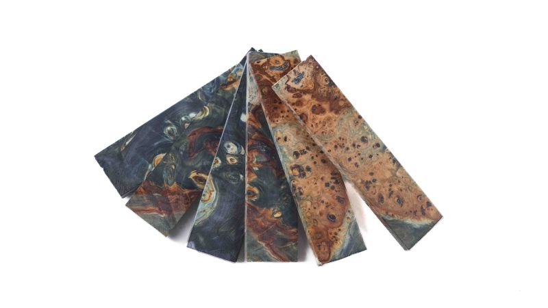 Manico in Nappa di Castagno Stabilizzato - Materiale Ideale per Coltelleria Artigianale