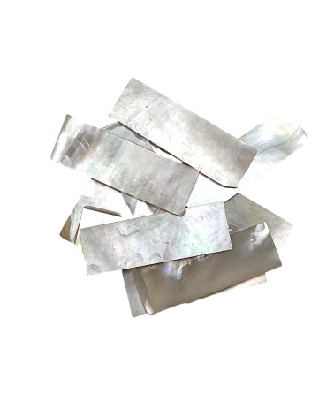 Placas de nácar blanco (juego de 10)