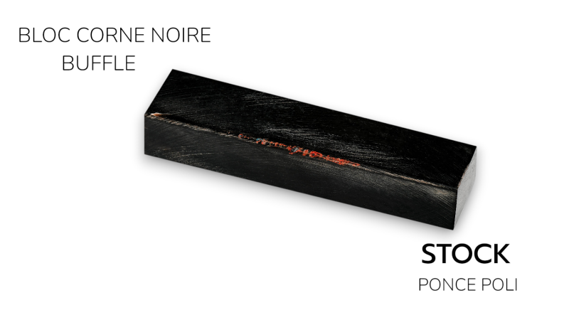 Blocchi di corno di bufalo nero indiano - Materiale nobile, resistente e versatile