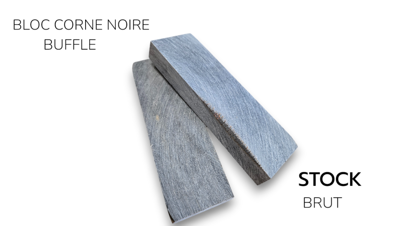 Black buffalo horn blocks from India - Noble, durable, versatile material