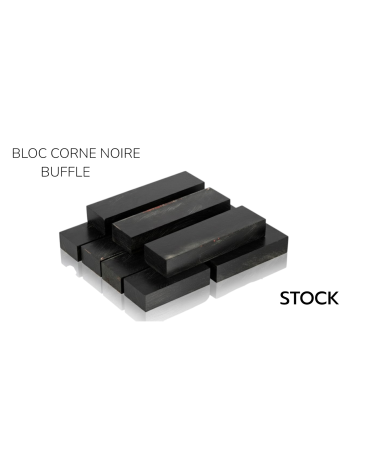 Black buffalo horn blocks from India - Noble, durable, versatile material