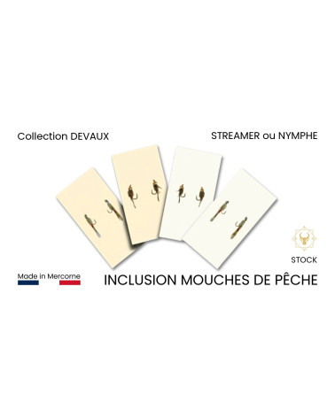 Mouche de pêche véritable - inclusion Française