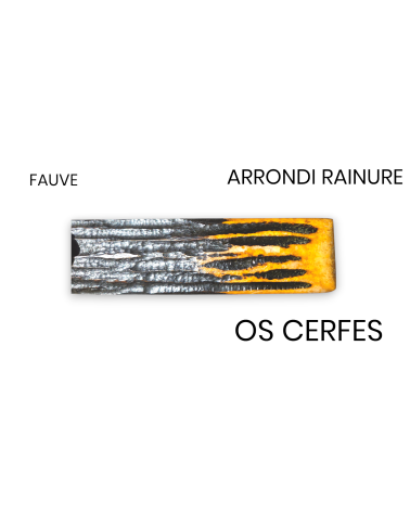 Manche os de chameaux cerfé - sculpté et teinté - un matériau durable, confortable et personnalisable