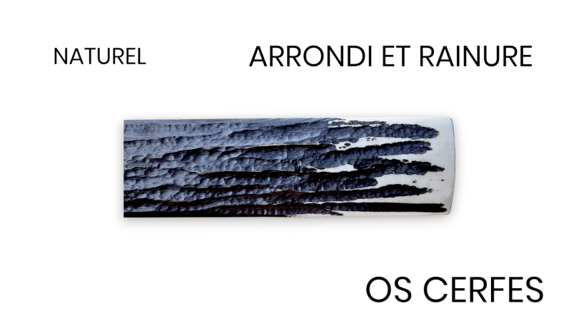 Manche os de chameaux cerfé - sculpté et teinté - un matériau durable, confortable et personnalisable