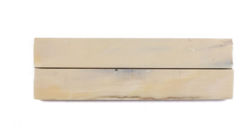 Mango de marfil de mamut estabilizado azul | Coutellerie d'art | Mercorne