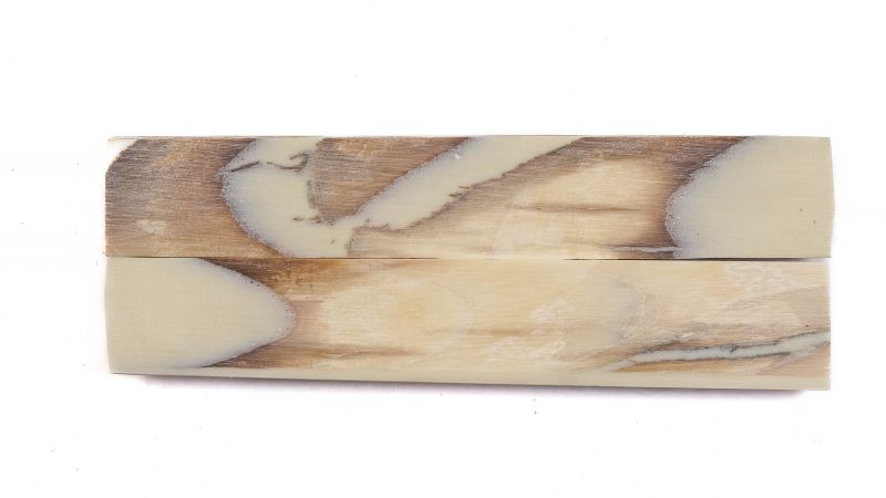 Manico in avorio di mammut stabilizzato | Materiale fossile raro | Mercorne