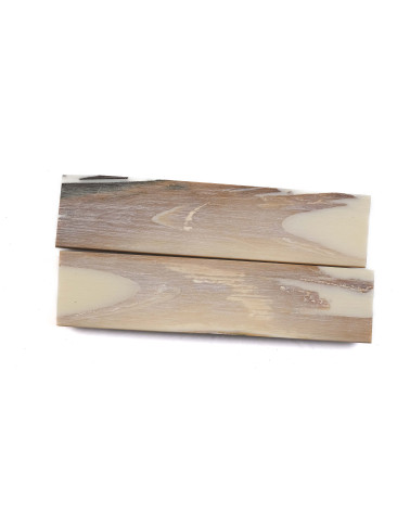 Blue stabilized mammoth ivory handle | Fossil rare | Mercorne