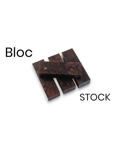 Block von Edelholz von Ahorn Stabilisiert aus Europa (Acer pseudoplatanus) - seltenes dekoratives Holz 2