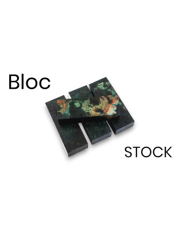 Blocs de Loupe d’Érable Stabilisé d’Europe (Acer pseudoplatanus) – Bois décoratif rare
