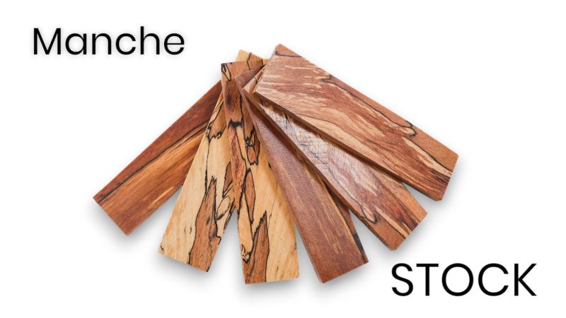 Manche de hêtre échauffé stabilisé - Made in France - multi couleurs