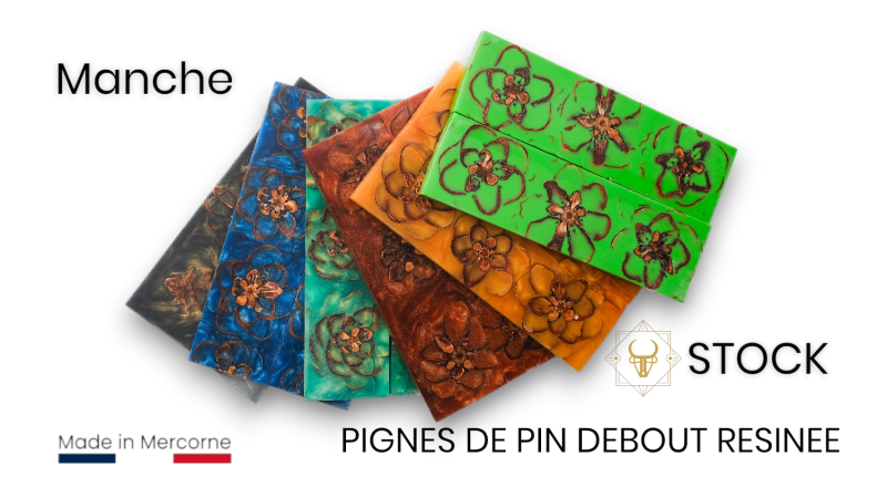 Inclusión Cono de pino en pie | Creación estabilizada Mercorne | 6 colores