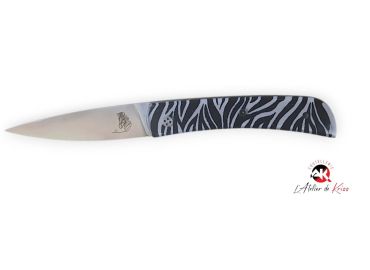 Platteneinschluss Stoff zebre 2