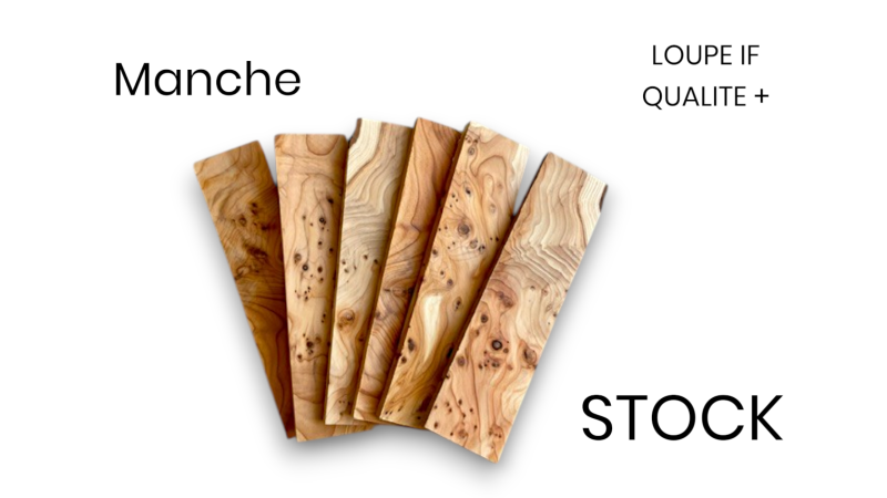 Eibenholz aus der Dordogne (Frankreich) in Platten (x2) für Kreatoren und Messerbau